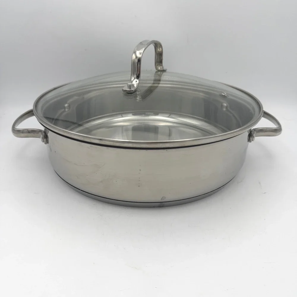 NuWave Precision Induction 3.5QT Stainless Steel Multi-Purpose Pot w/ Glass Lid